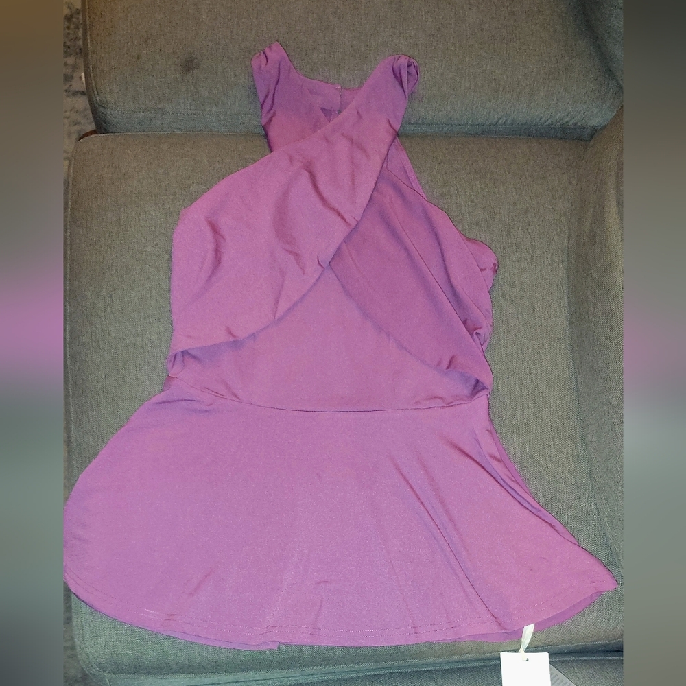 Elegant Purple Women's Dress